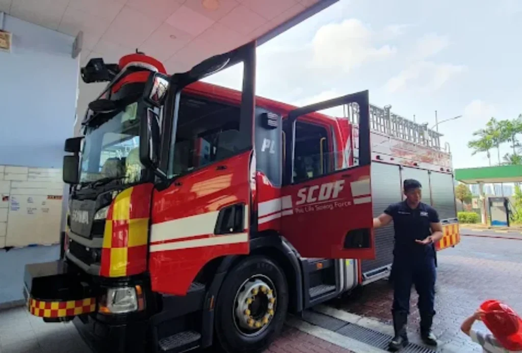 where tampines fire station sits in tampines