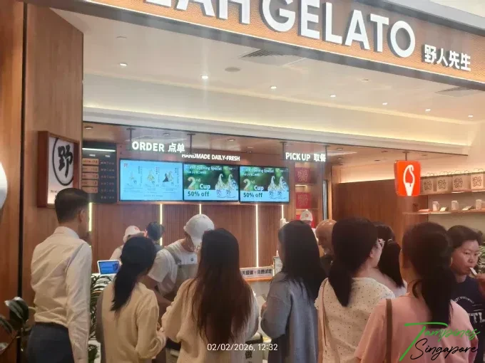 Yeah Gelato small-batch gelato at Tampines Mall